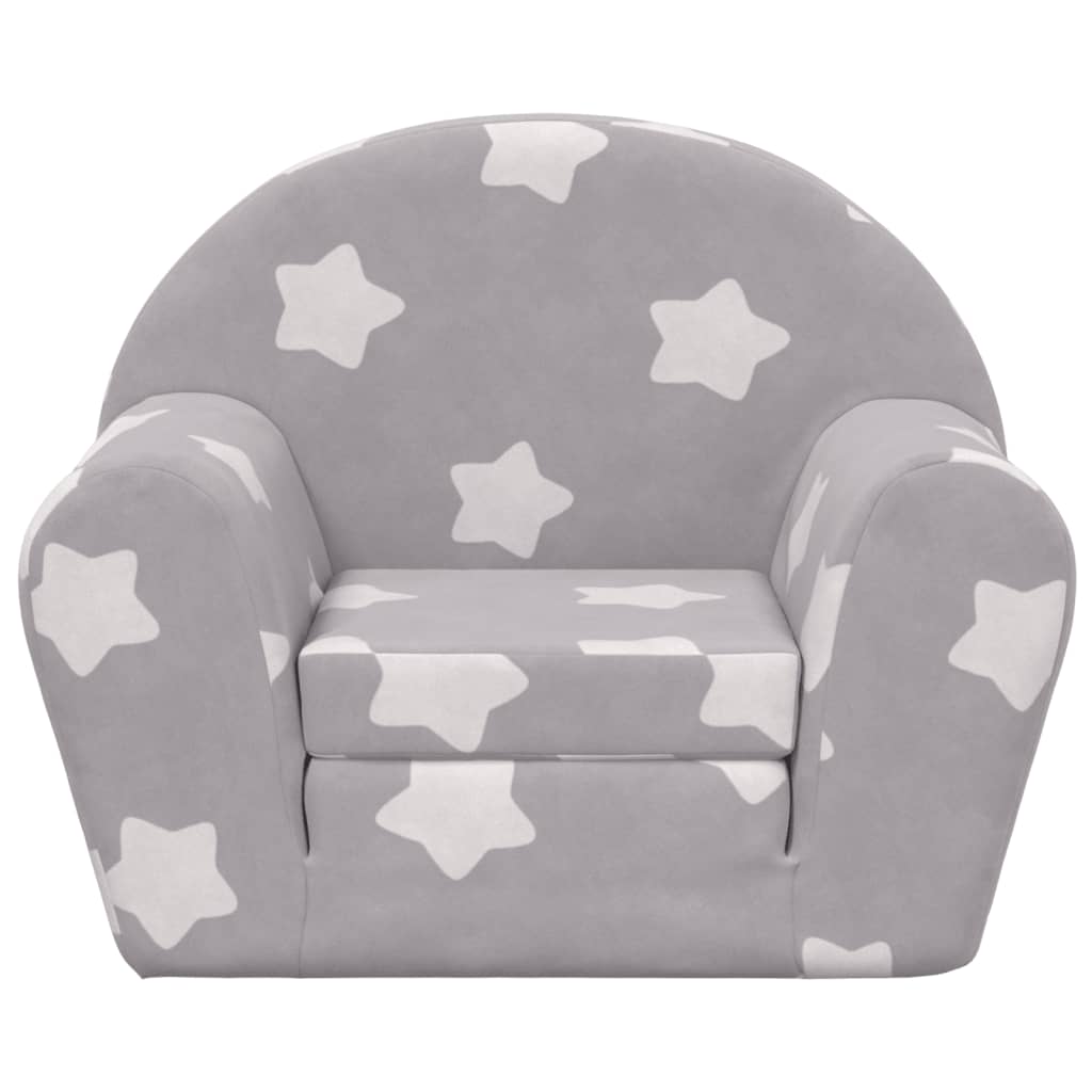 Kinder-Schlafsofa 2-Sitzer Weicher Plüsch für Kinder