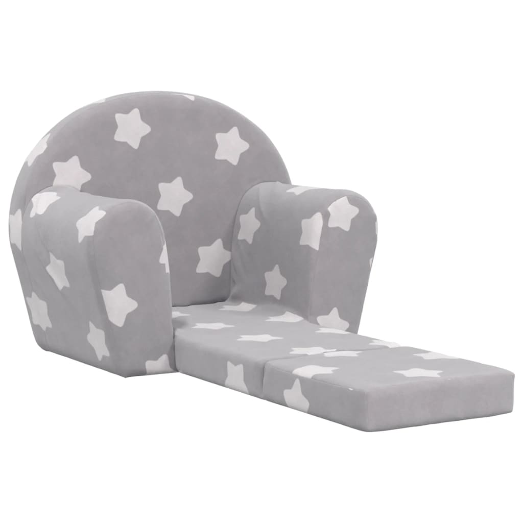 Kinder-Schlafsofa 2-Sitzer Weicher Plüsch für Kinder