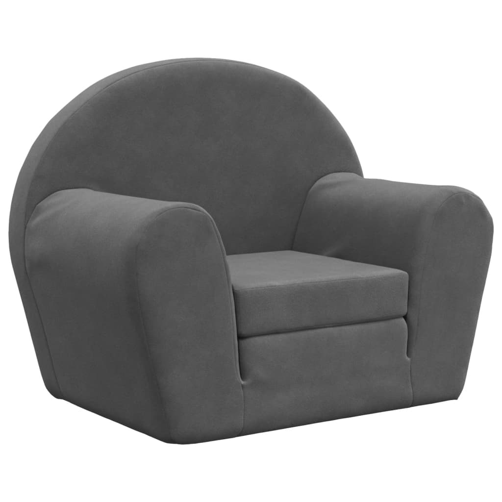 Kinder-Schlafsofa 2-Sitzer Weicher Plüsch für Kinder