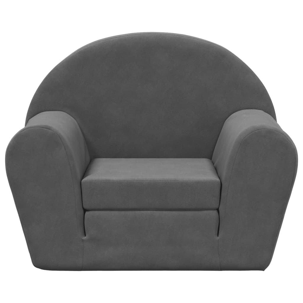 Kinder-Schlafsofa 2-Sitzer Weicher Plüsch für Kinder