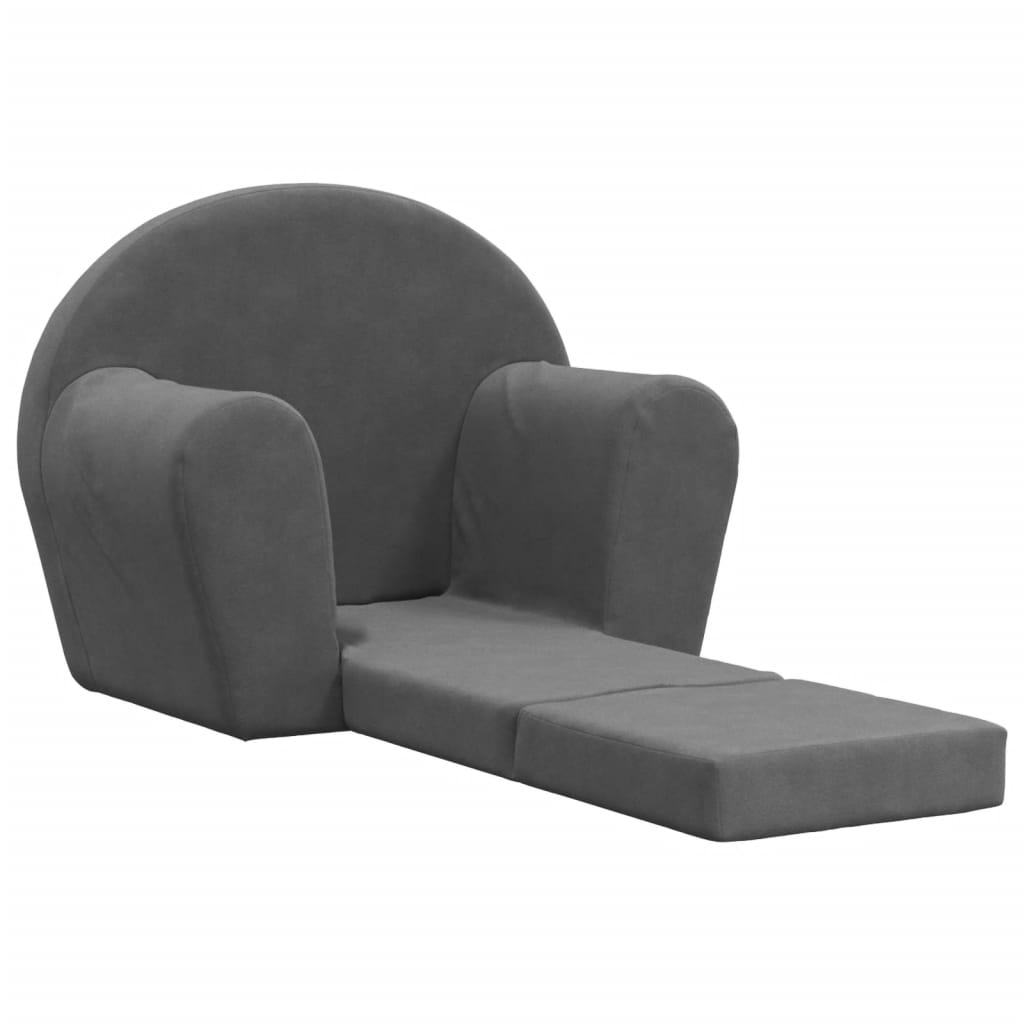 Kinder-Schlafsofa 2-Sitzer Weicher Plüsch für Kinder