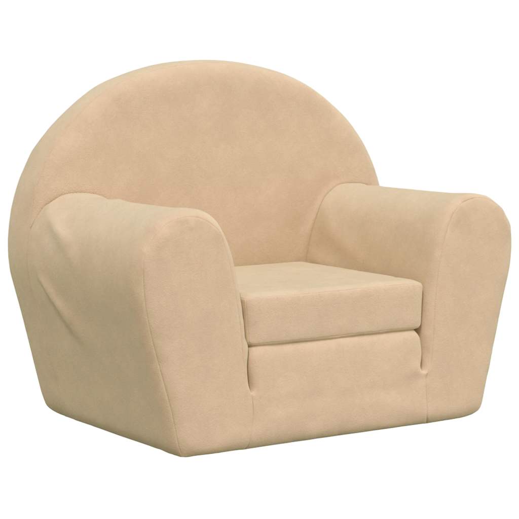 Kinder-Schlafsofa 2-Sitzer Weicher Plüsch für Kinder
