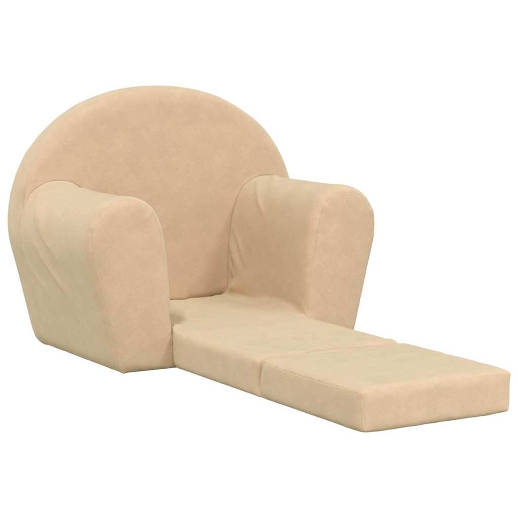 Kinder-Schlafsofa 2-Sitzer Weicher Plüsch für Kinder
