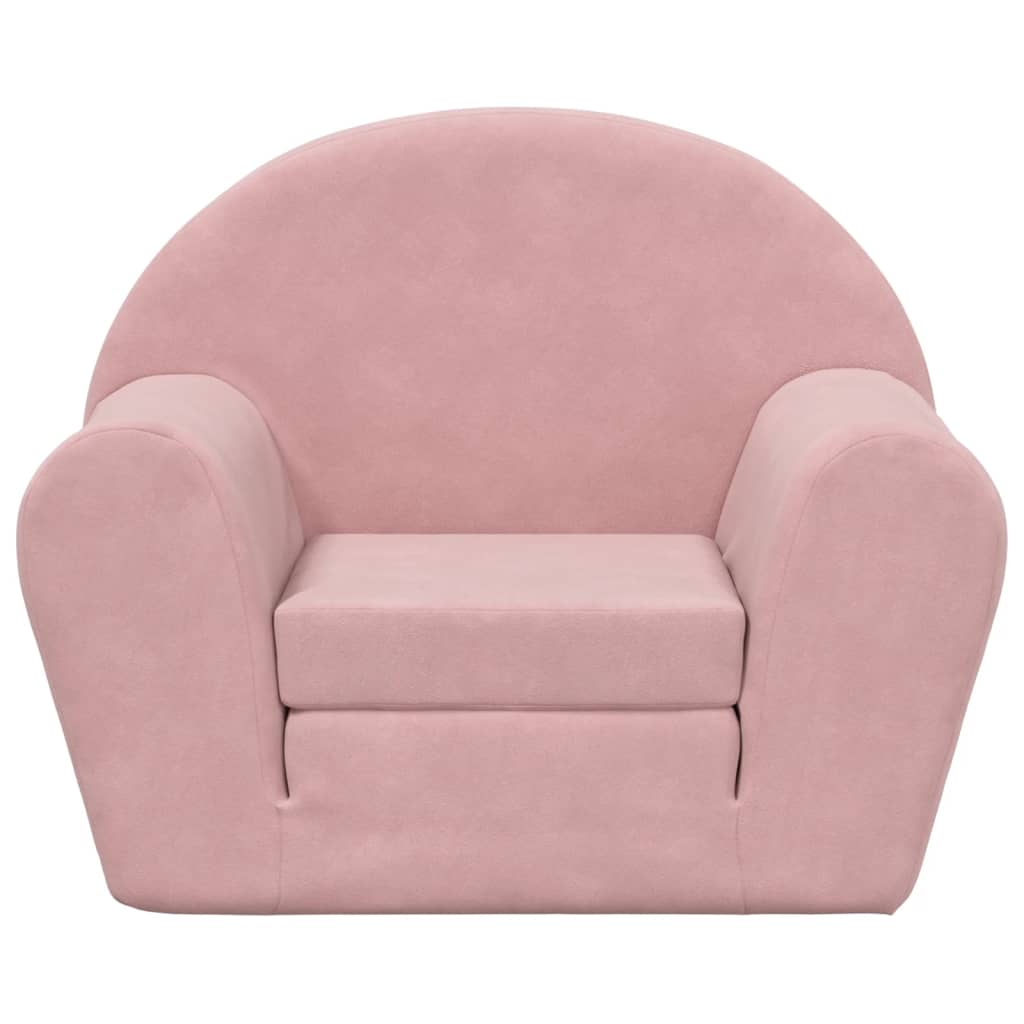 Kinder-Schlafsofa 2-Sitzer Weicher Plüsch für Kinder