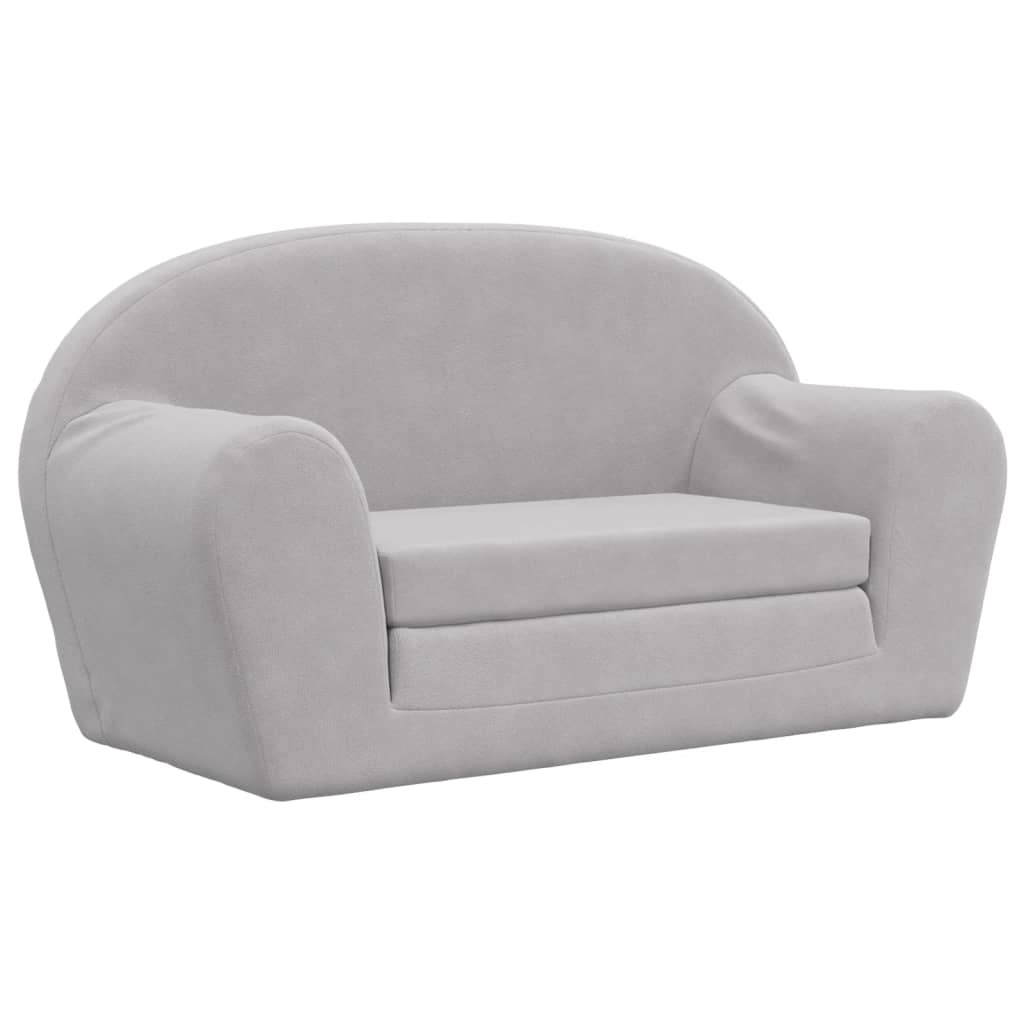Kinder-Schlafsofa 2-Sitzer Weicher Plüsch für Kinder