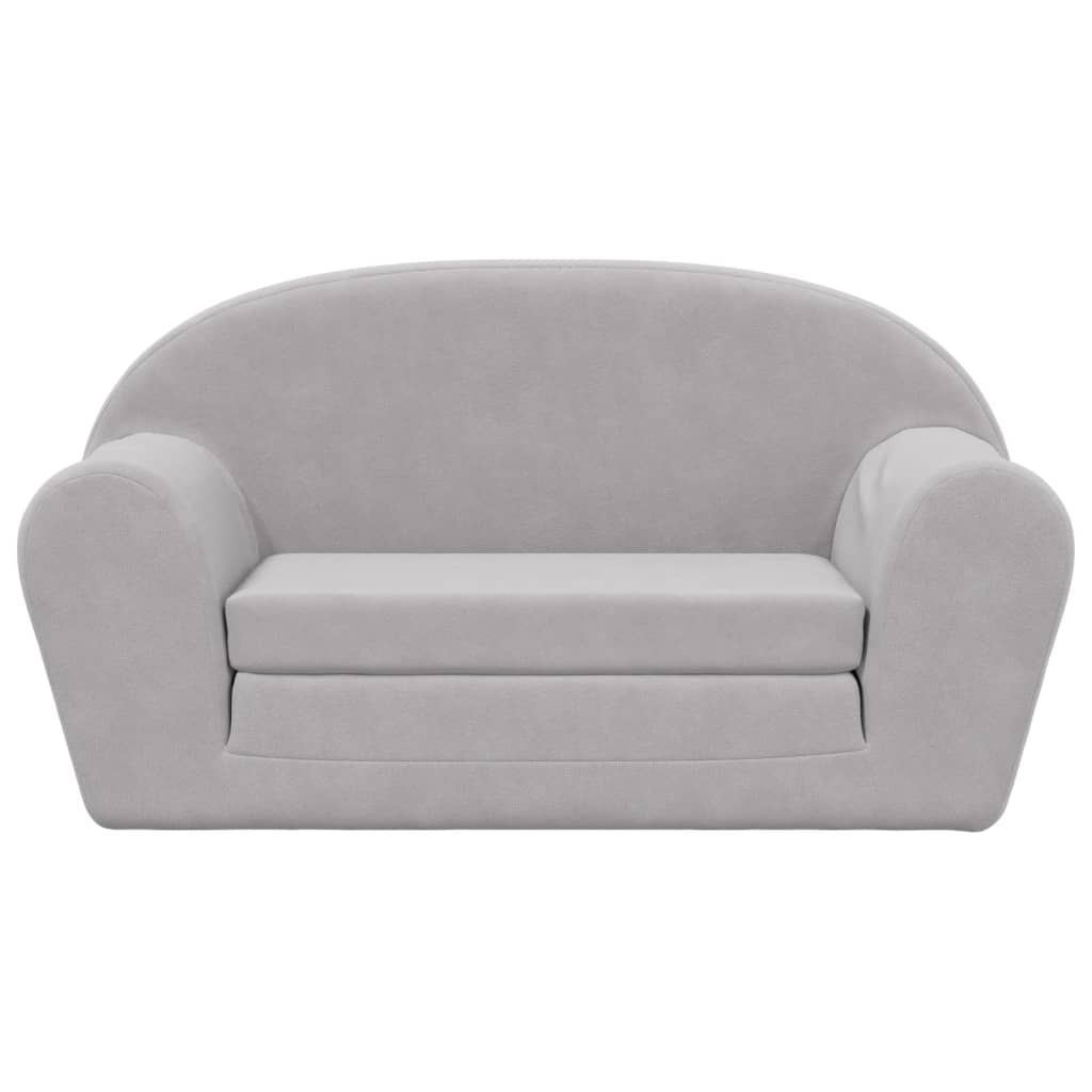 Kinder-Schlafsofa 2-Sitzer Weicher Plüsch für Kinder