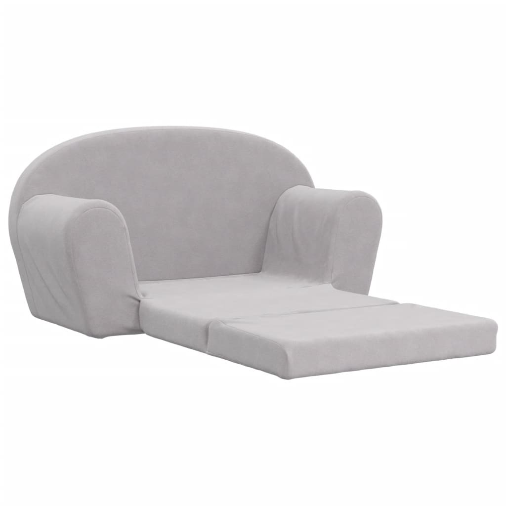 Kinder-Schlafsofa 2-Sitzer Weicher Plüsch für Kinder