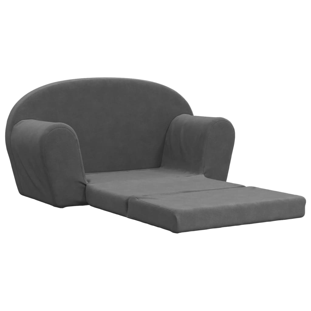 Kinder-Schlafsofa 2-Sitzer Weicher Plüsch für Kinder