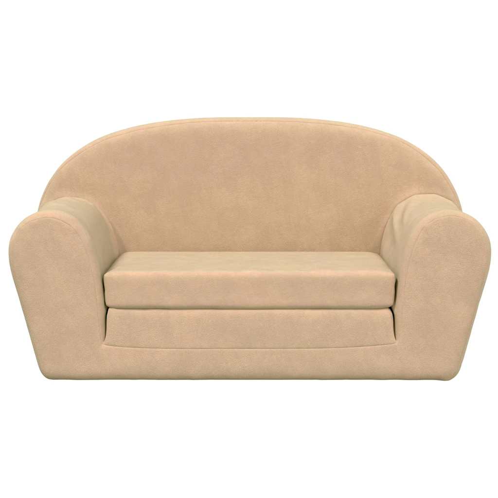 Kinder-Schlafsofa 2-Sitzer Weicher Plüsch für Kinder