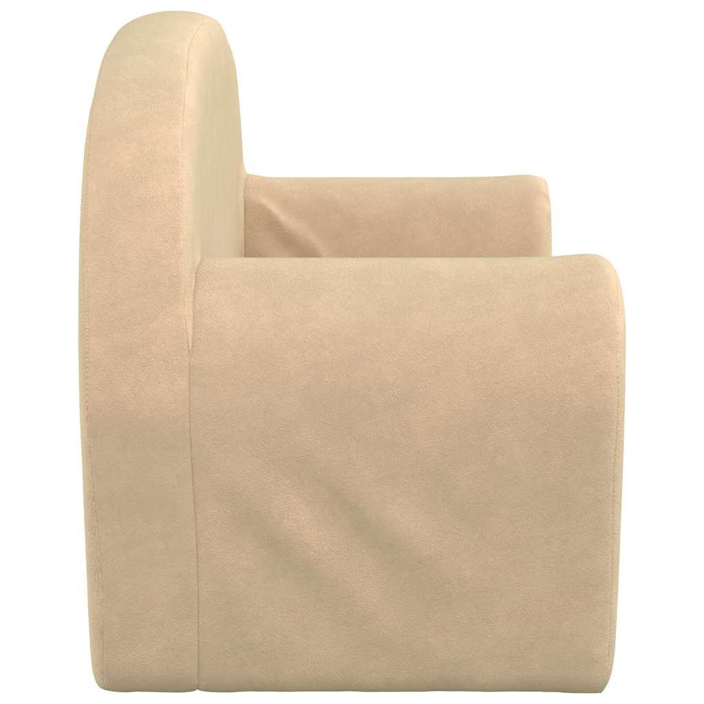Kinder-Schlafsofa 2-Sitzer Weicher Plüsch für Kinder