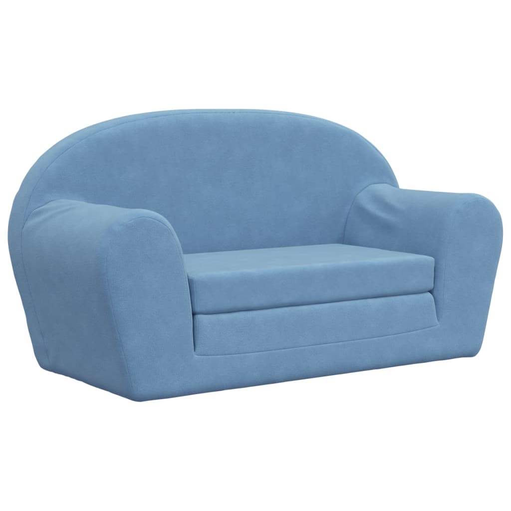 Kinder-Schlafsofa 2-Sitzer Weicher Plüsch für Kinder