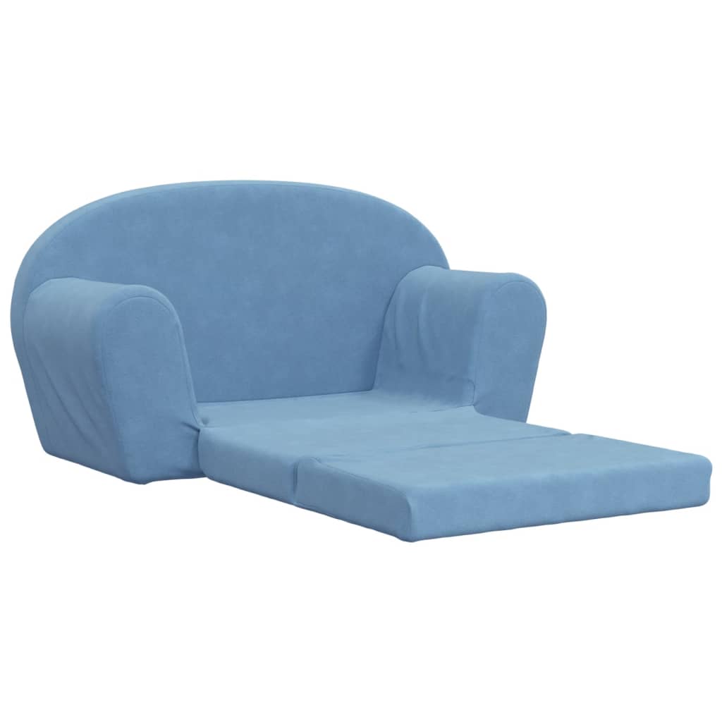 Kinder-Schlafsofa 2-Sitzer Weicher Plüsch für Kinder
