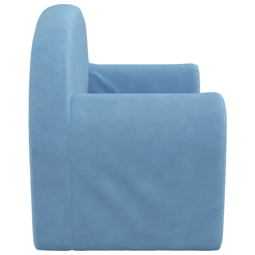 Kinder-Schlafsofa 2-Sitzer Weicher Plüsch für Kinder