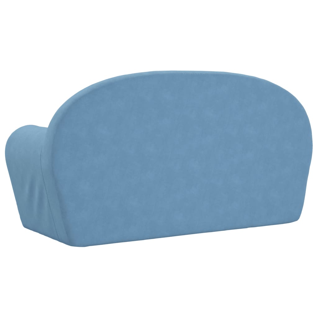 Kinder-Schlafsofa 2-Sitzer Weicher Plüsch für Kinder