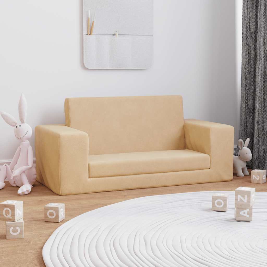 Kinder-Schlafsofa & Kindersofa Weicher Plüsch für Kinder