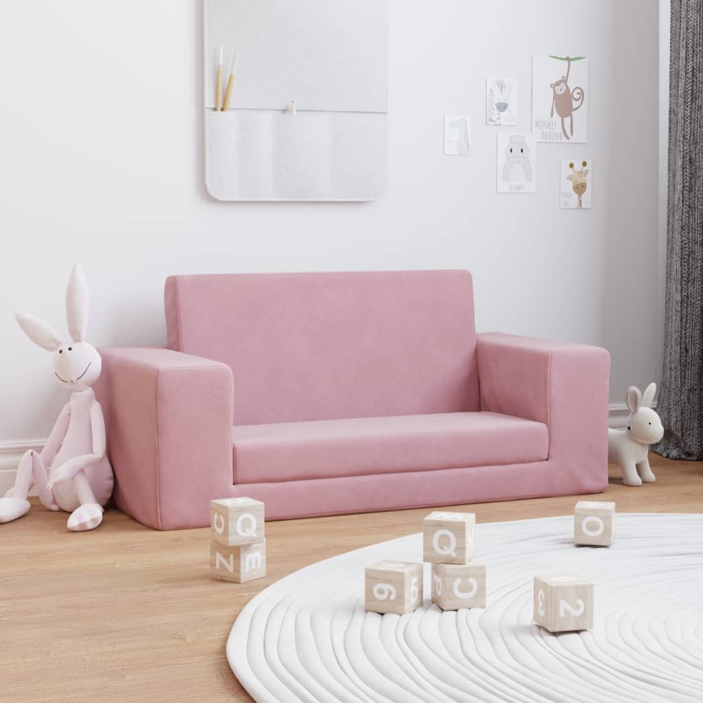Kinder-Schlafsofa & Kindersofa Weicher Plüsch für Kinder