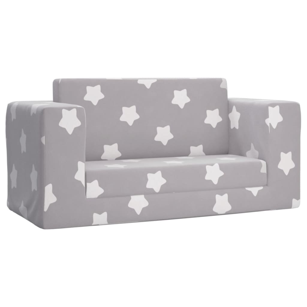 Kinder-Schlafsofa 2-Sitzer Weicher Plüsch mit verschiedenen Designs und Farben