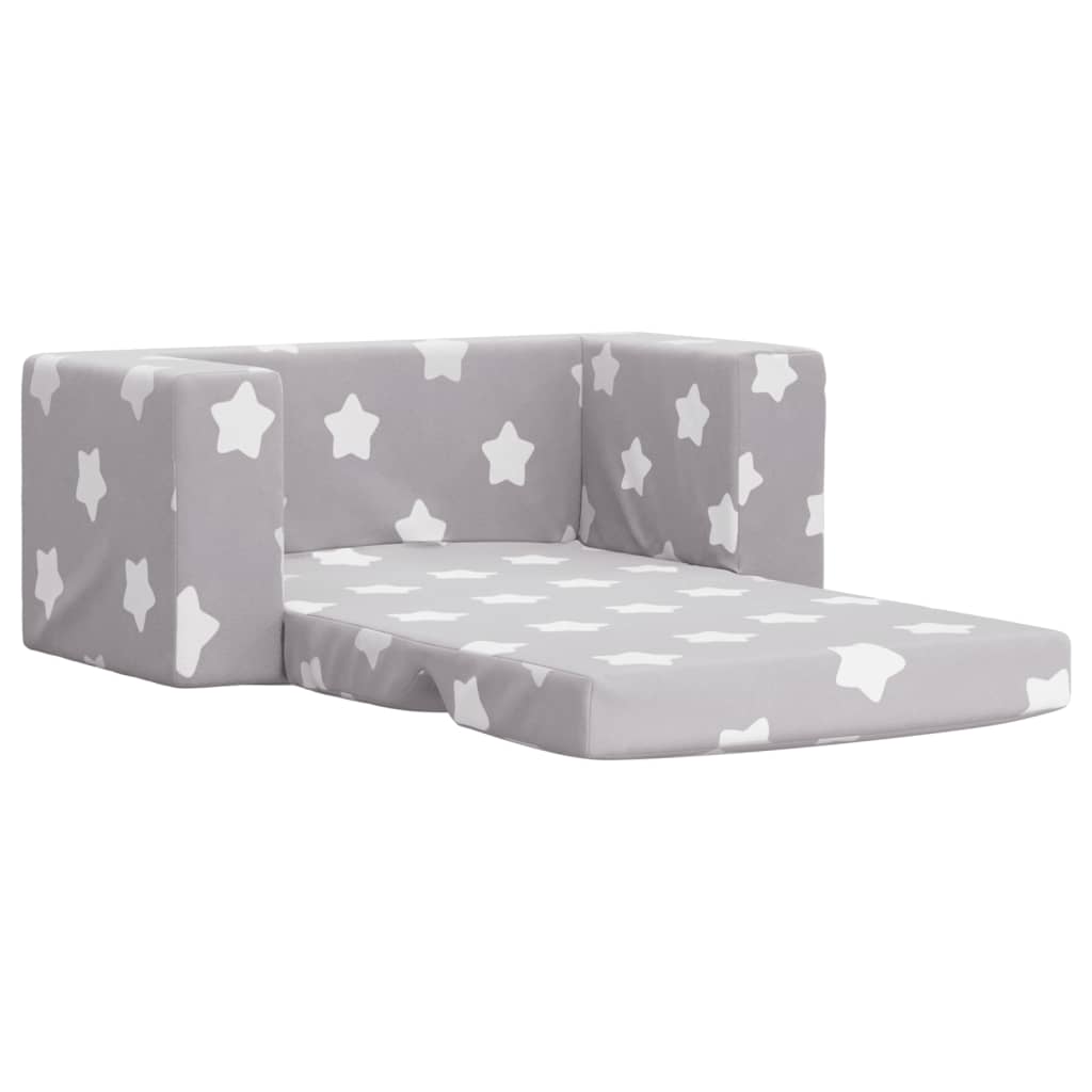 Kinder-Schlafsofa 2-Sitzer Weicher Plüsch mit verschiedenen Designs und Farben