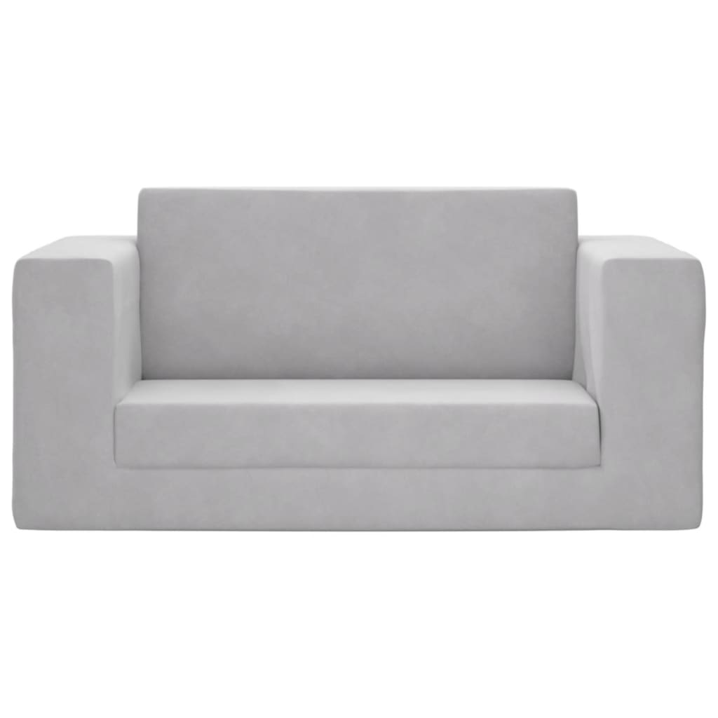 Kinder-Schlafsofa 2-Sitzer Weicher Plüsch mit verschiedenen Designs und Farben