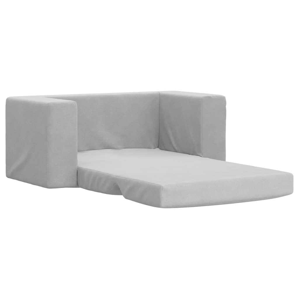 Kinder-Schlafsofa 2-Sitzer Weicher Plüsch mit verschiedenen Designs und Farben