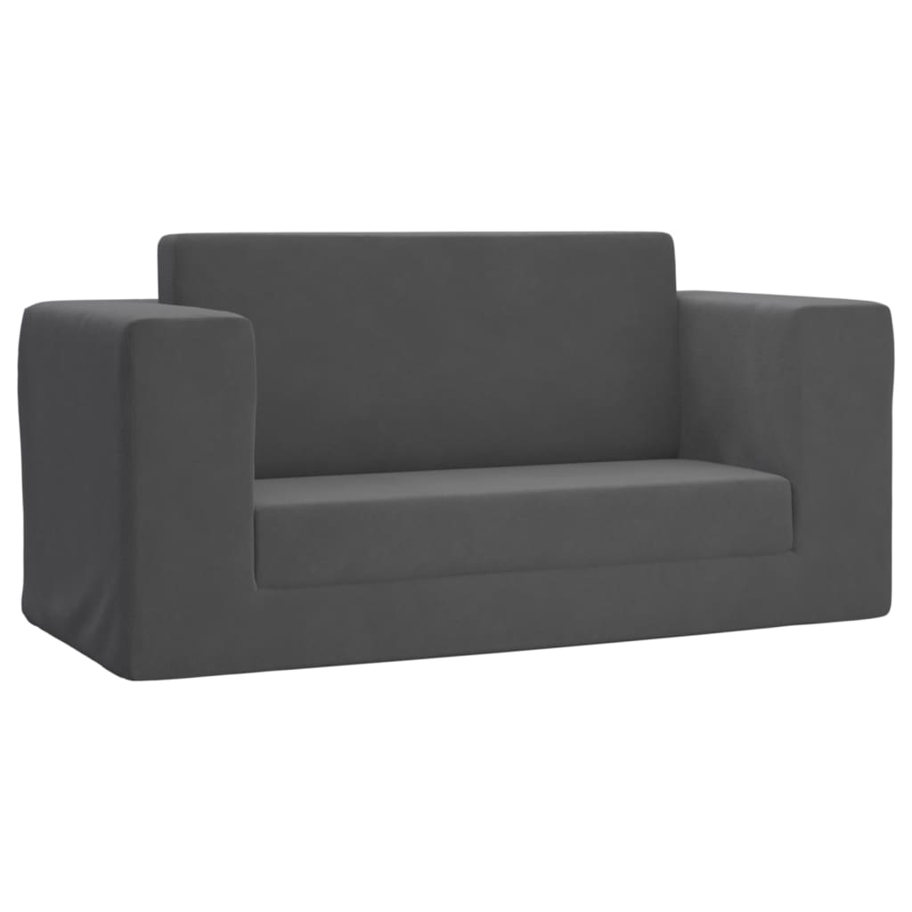 Kinder-Schlafsofa 2-Sitzer Weicher Plüsch mit verschiedenen Designs und Farben