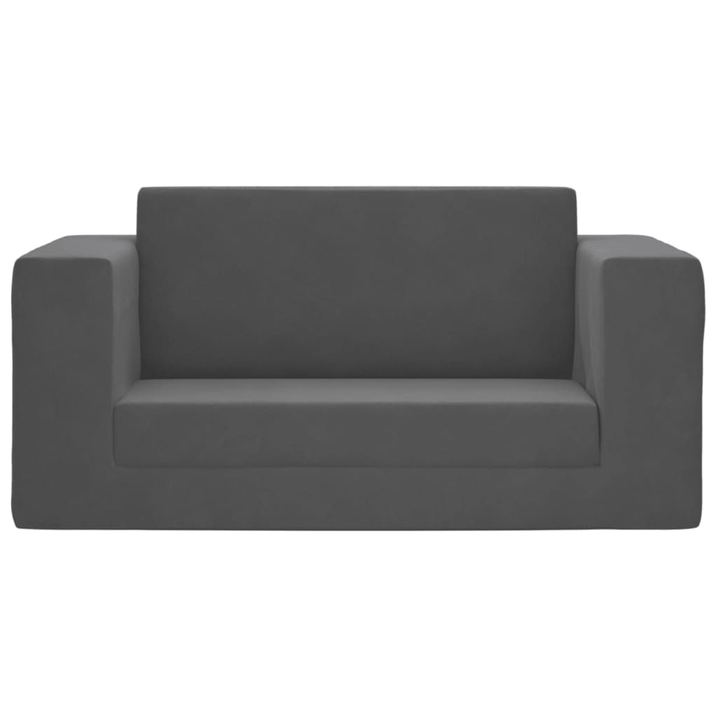 Kinder-Schlafsofa 2-Sitzer Weicher Plüsch mit verschiedenen Designs und Farben