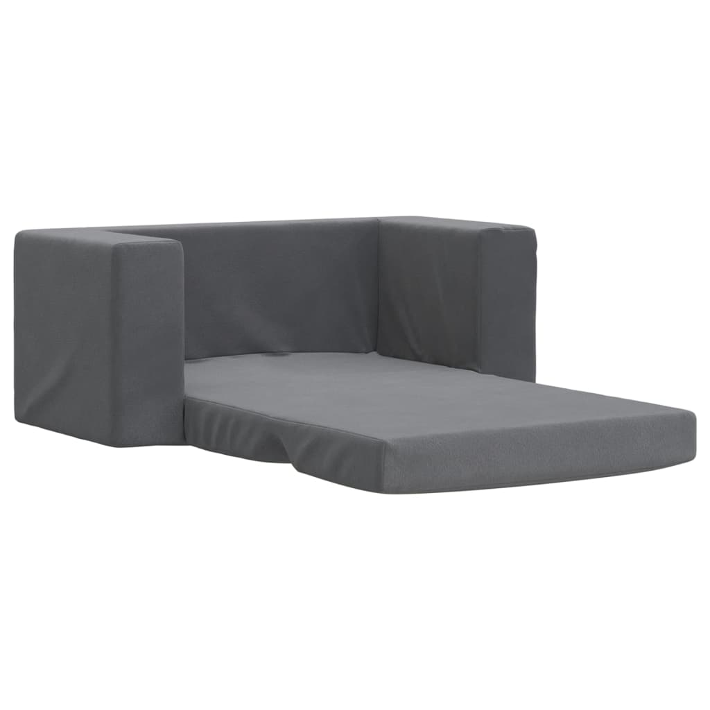 Kinder-Schlafsofa 2-Sitzer Weicher Plüsch mit verschiedenen Designs und Farben