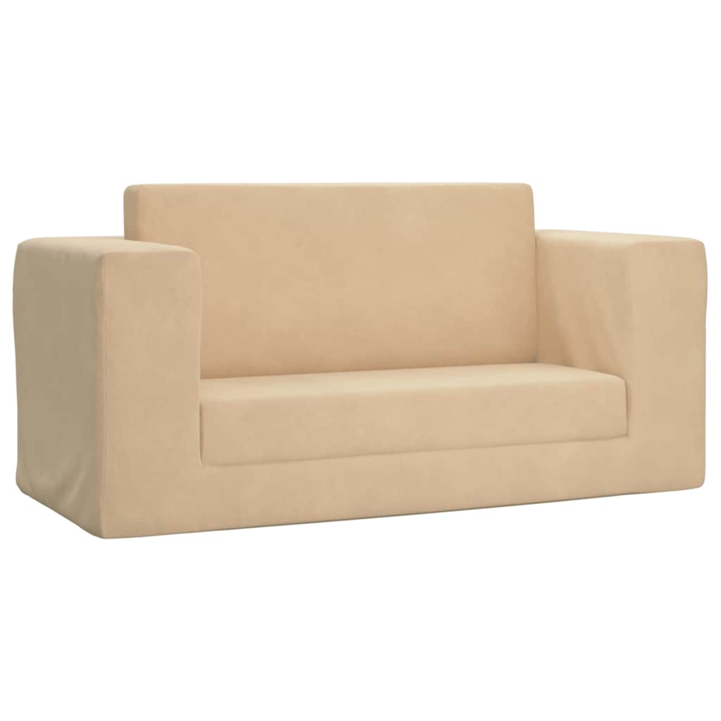 Kinder-Schlafsofa 2-Sitzer Weicher Plüsch mit verschiedenen Designs und Farben