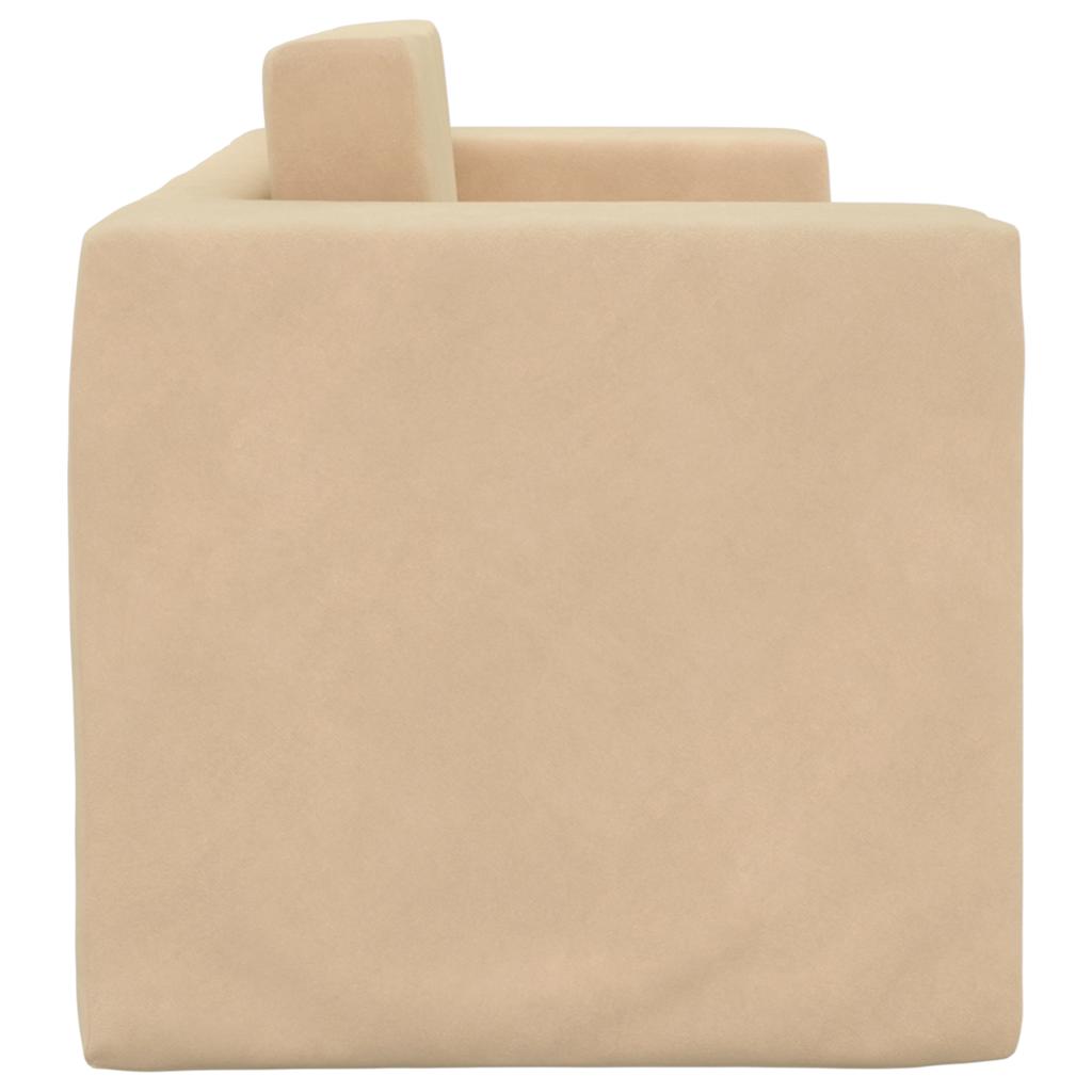 Kinder-Schlafsofa 2-Sitzer Weicher Plüsch mit verschiedenen Designs und Farben
