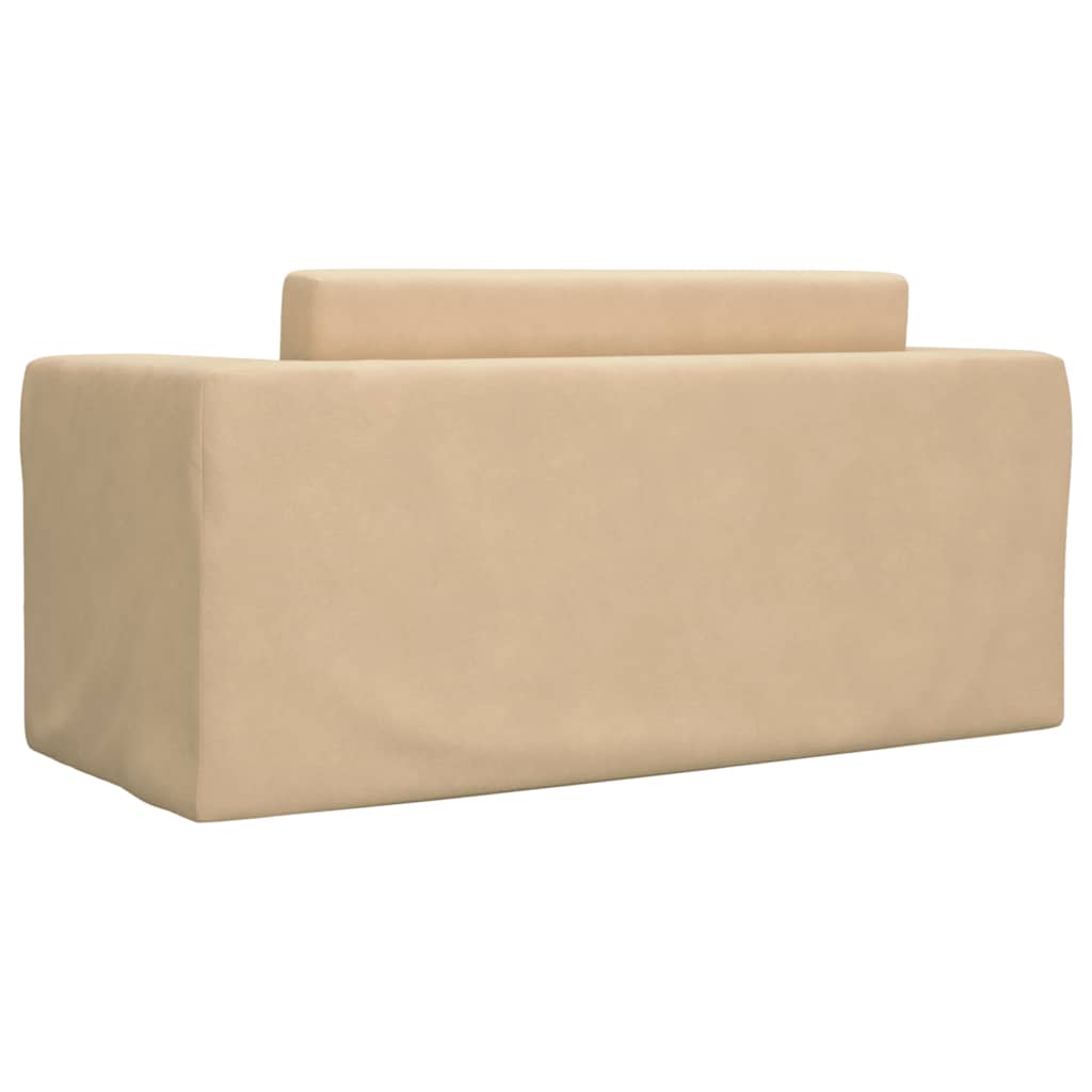 Kinder-Schlafsofa 2-Sitzer Weicher Plüsch mit verschiedenen Designs und Farben