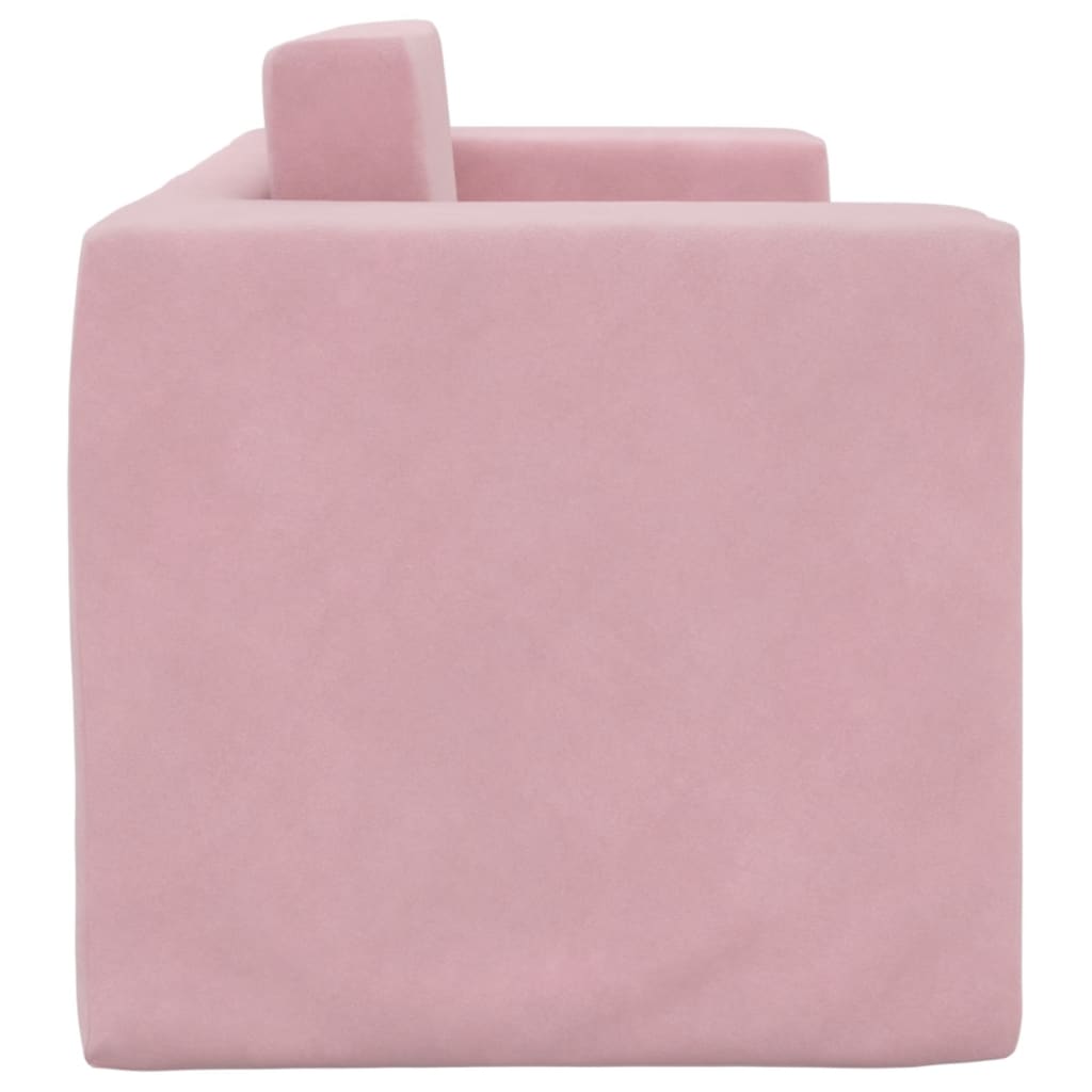 Kinder-Schlafsofa 2-Sitzer Weicher Plüsch mit verschiedenen Designs und Farben