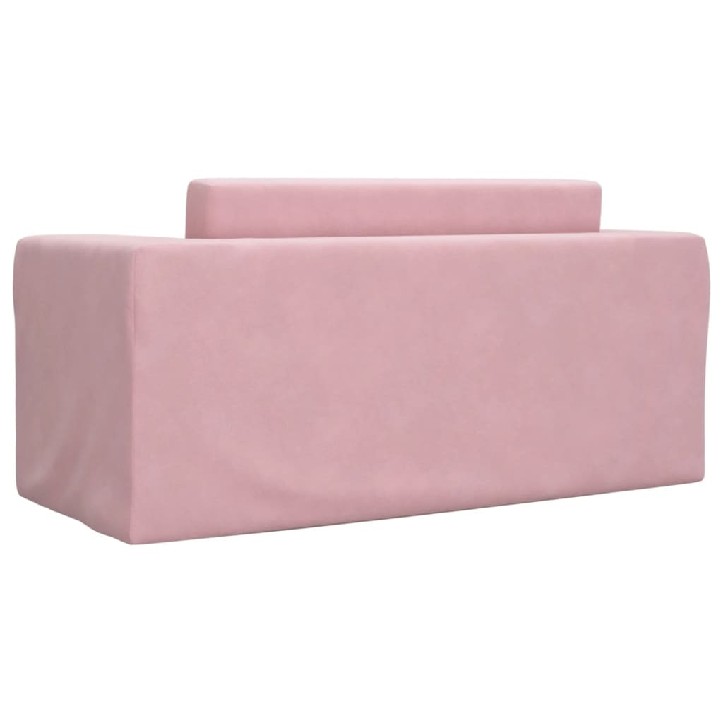Kinder-Schlafsofa 2-Sitzer Weicher Plüsch mit verschiedenen Designs und Farben