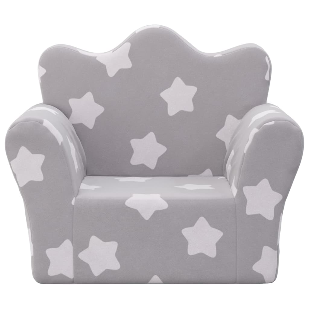Kinder-Schlafsofa 2-Sitzer Weicher Plüsch für Kinder