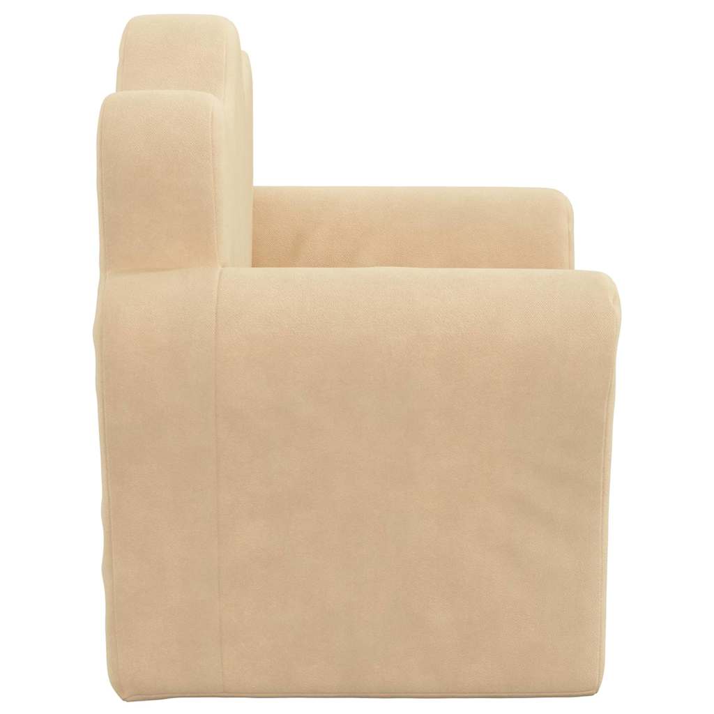 Kinder-Schlafsofa 2-Sitzer Weicher Plüsch für Kinder
