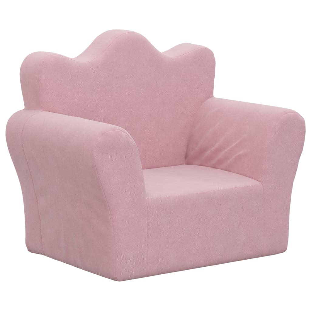 Kinder-Schlafsofa 2-Sitzer Weicher Plüsch für Kinder