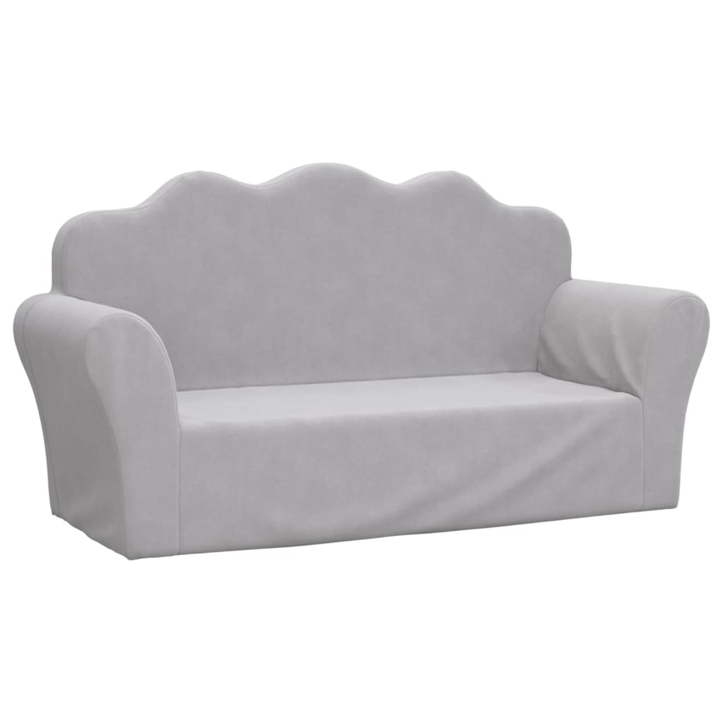 Kinder-Schlafsofa 2-Sitzer Weicher Plüsch für Kinder