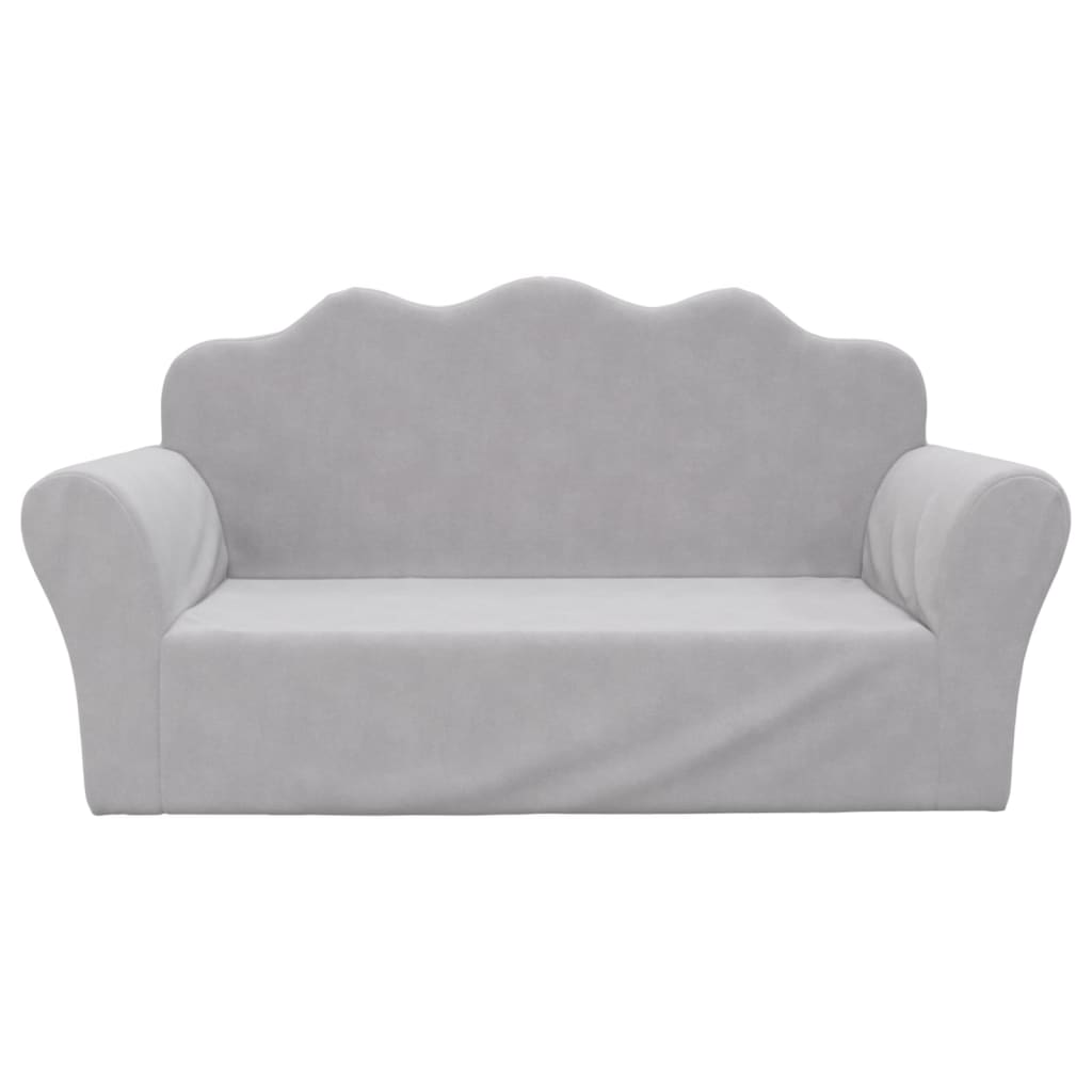 Kinder-Schlafsofa 2-Sitzer Weicher Plüsch für Kinder