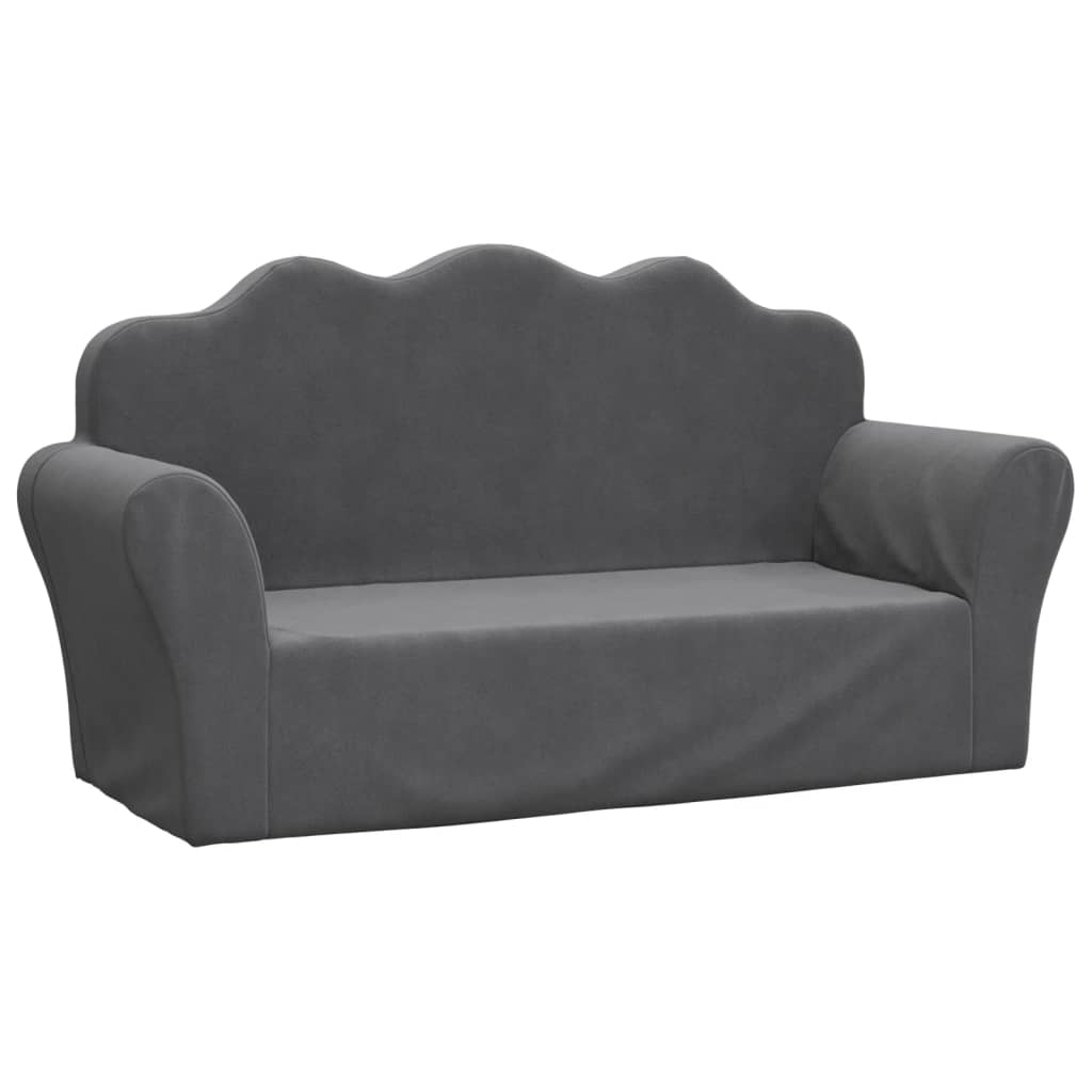 Kinder-Schlafsofa 2-Sitzer Weicher Plüsch für Kinder