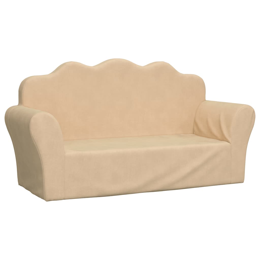 Kinder-Schlafsofa 2-Sitzer Weicher Plüsch für Kinder