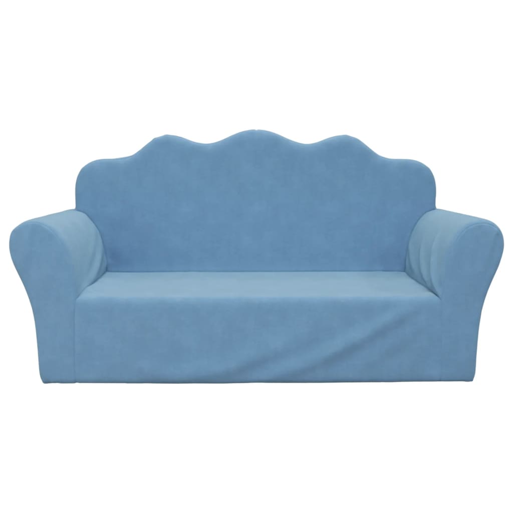 Kinder-Schlafsofa 2-Sitzer Weicher Plüsch für Kinder