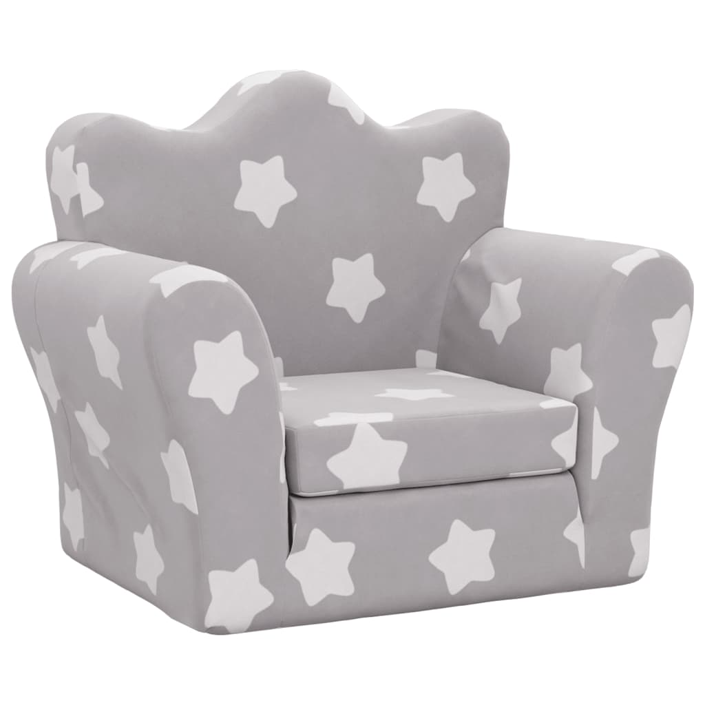 Kinder-Schlafsofa 2-Sitzer Weicher Plüsch für Kinder