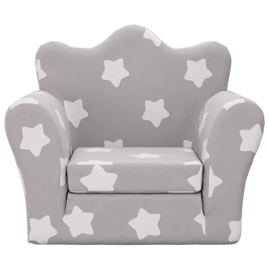 Kinder-Schlafsofa 2-Sitzer Weicher Plüsch für Kinder