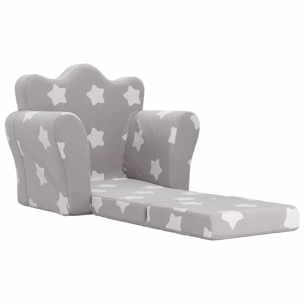 Kinder-Schlafsofa 2-Sitzer Weicher Plüsch für Kinder