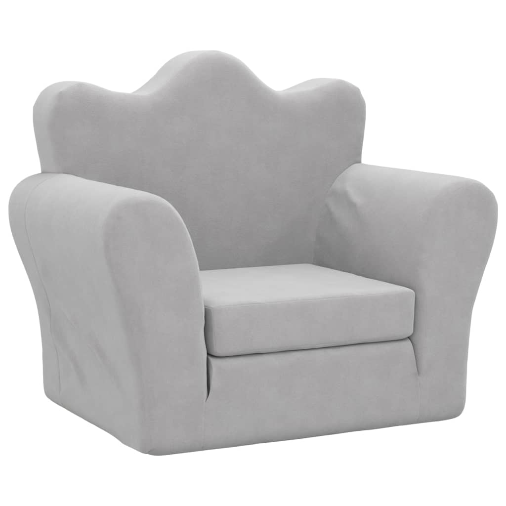 Kinder-Schlafsofa 2-Sitzer Weicher Plüsch für Kinder