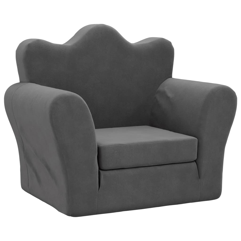 Kinder-Schlafsofa 2-Sitzer Weicher Plüsch für Kinder