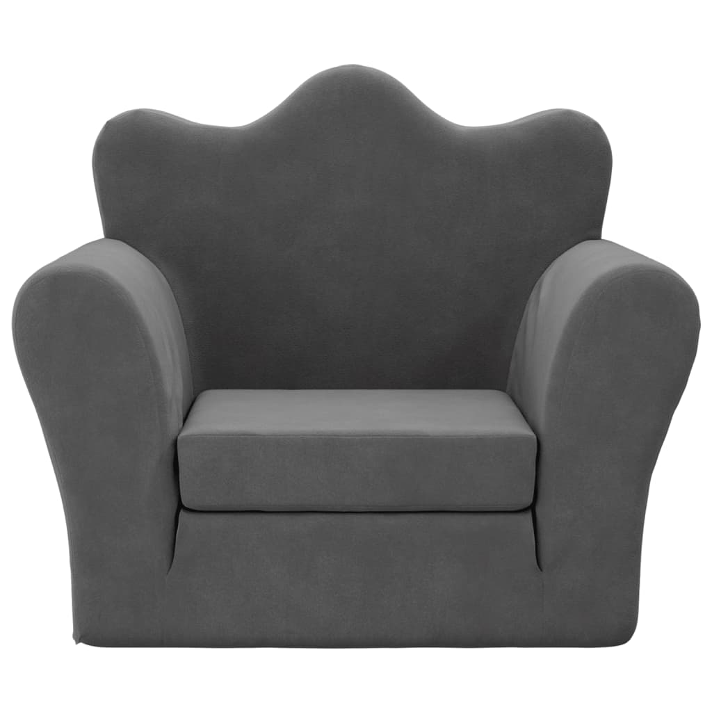 Kinder-Schlafsofa 2-Sitzer Weicher Plüsch für Kinder