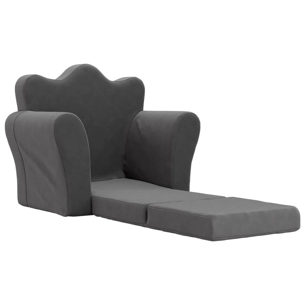 Kinder-Schlafsofa 2-Sitzer Weicher Plüsch für Kinder