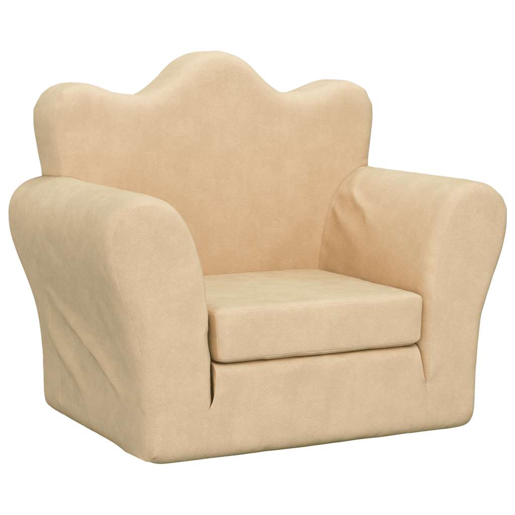 Kinder-Schlafsofa 2-Sitzer Weicher Plüsch für Kinder