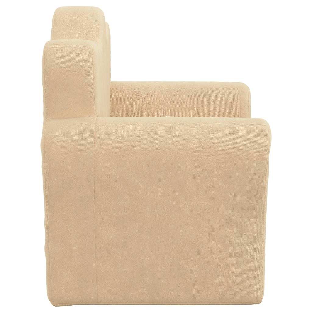Kinder-Schlafsofa 2-Sitzer Weicher Plüsch für Kinder