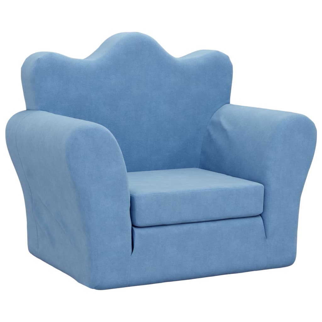 Kinder-Schlafsofa 2-Sitzer Weicher Plüsch für Kinder